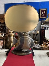 Lampada A Forma Di Pesce In Ceramica E Ottone Come Da Foto