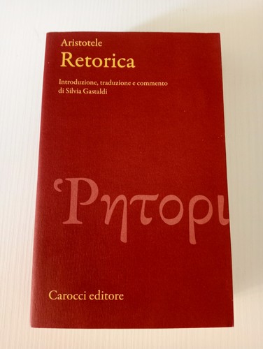 Aristotele retorica silvia - retorica,