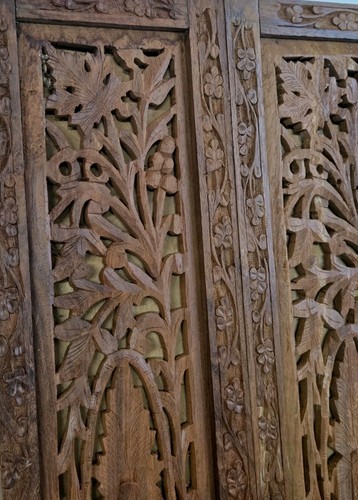 Antique hand carved teak - antique,