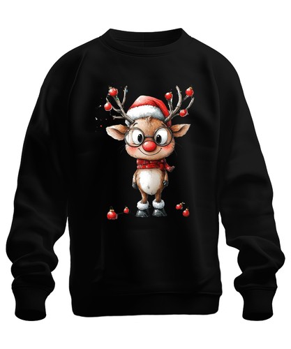 Divertente renna rudolf - rudolf, con