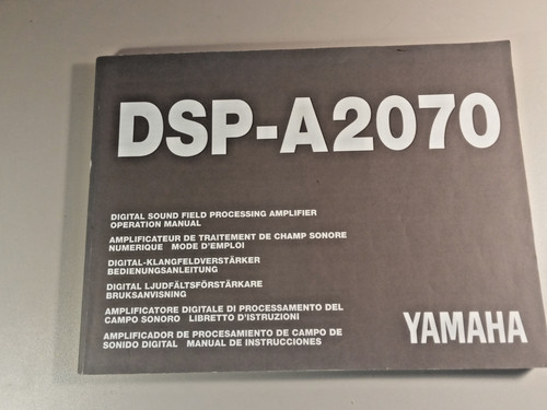 Yamaha dsp a2070 manuale - yamaha, dsp-a2070