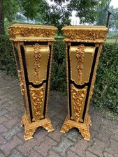 Piedistallo Luigi XVI oro nero