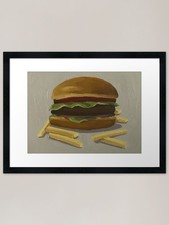 Quadro hamburger con cornice