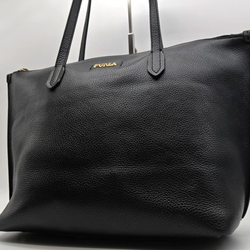 Furla totebag pelle nero - pelle, a4