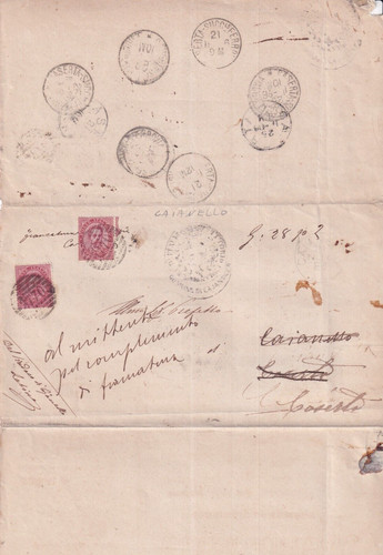 Regno lettera viaggiata - -, "al
