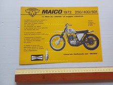 Maico MC 250 - 400 - 501 cross 1972 depliant originale inglese