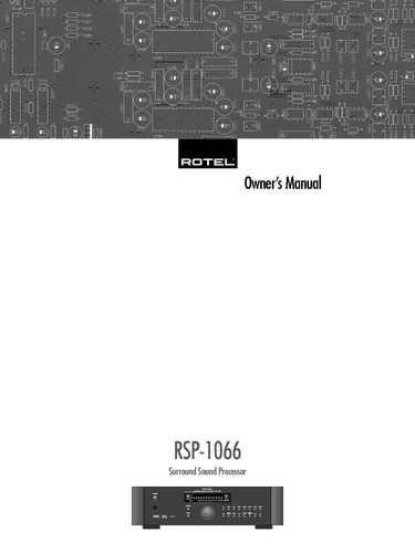 Rotel rsp 1066 surround - rsp-1066,