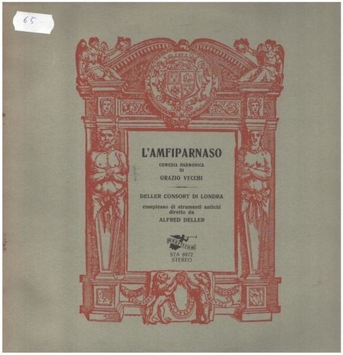 Orazio vecchi amfiparnaso - orazio,