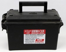 Bidone munizioni MTM nero calibro 30 alto con guarnizione O-Ring impermeabile - AC30T40