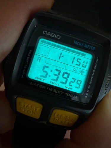 Casio tachymeter cbx 600 - tachymeter, cbx-600