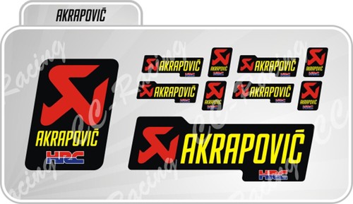 Kit adesivi akrapovic hrc - kit,