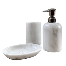 Set da Bagno Marmo Bianco