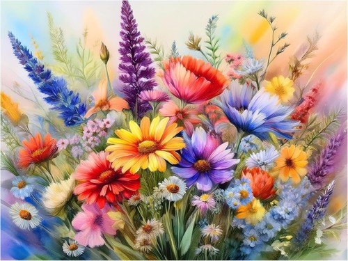 Piastrella murale fiori