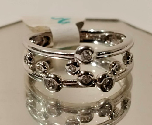 Anello oro bianco - in, carati