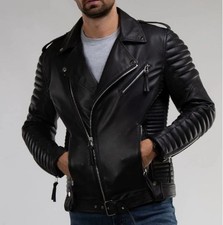 Giacca bikers uomo vera pelle