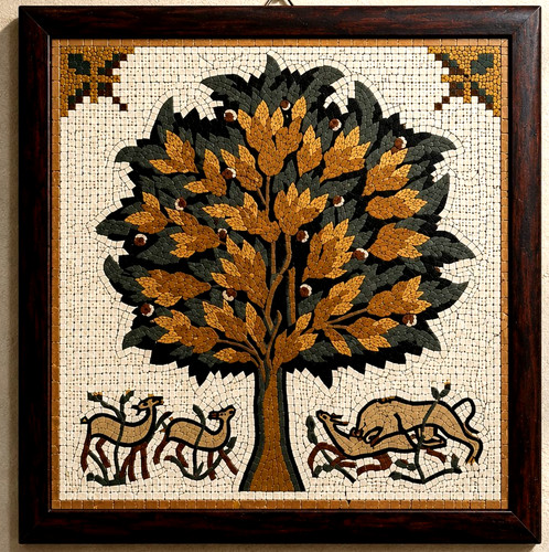 Mosaico giordano fatto mano - mosaico,