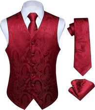 Gilet uomo elegante paisley - da,