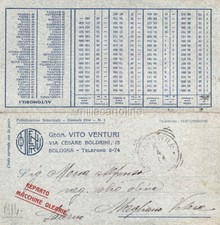 #BOLOGNA: TESTATINA CON CALENDARIO- VITO VENTURI- Macchine olearie