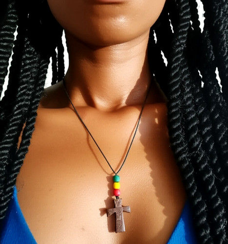 Collana nera rasta raots - collana,