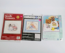 3 kit punto croce: bavaglini +