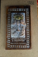 Pannello in Ceramica 33x19 - Faenza Angelo Biancini - Anno Santo 1983 -