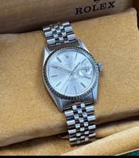 Orologio Rolex Datejust quadrante argento bracciale giubileo 36 mm - 1981 - 16014