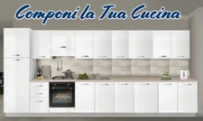 Componi la tua Cucina con base lavello, pensile, scolapiatti, cappa, cassettiera