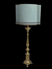 ANTICO CANDELIERE IN BRONZO DORATO SEC.XIX