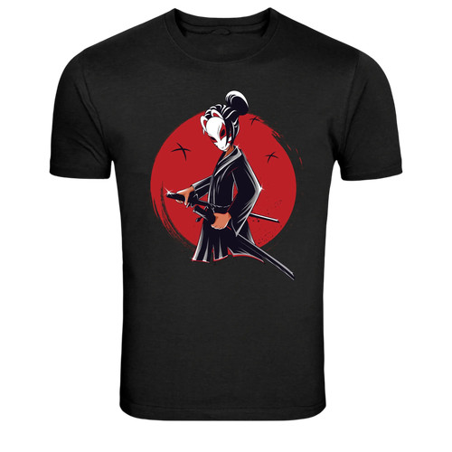 Maglietta samurai fox maschera - maglietta,