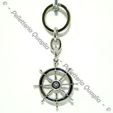 Portachiavi Portafortuna Timone Donna Uomo Auto Ciondolo Bomboniera Argento Tib