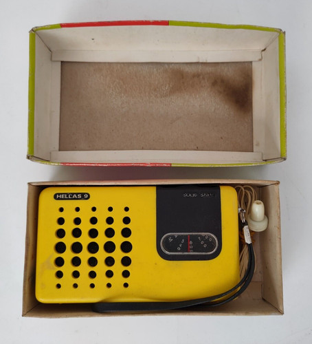 Radio portatile vintage hellas - radio,
