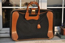 Valigia originale GUCCI vintage monogram tessuto nero anni 70 nuova mai usata