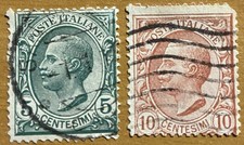 1908 Costantinopoli  1/2, 5 c