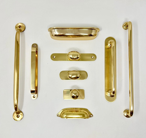 Maniglie pomelli ottone - e,