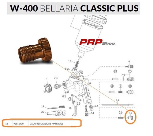 Dado regolazione materiale - dado,