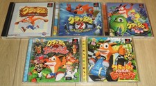 PS1 PS2 Crash Bandicoot 1-5 &