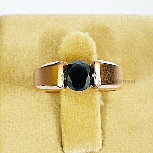Nero diamante anello - 1.00, kt