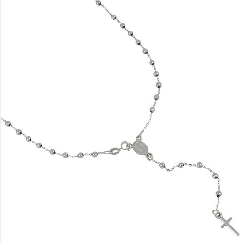 Collana donna oro bianco - collana,