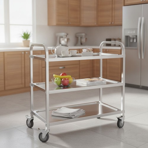 Carrello utilità acciaio inox - carrello,