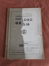 Raro CATALOGO RADIOPRODOTTI GELOSO Anno 1955-56 Radio epoca Componenti ROVINATO