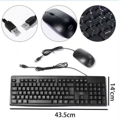 Kit tastiera mouse con filo - tastiera,