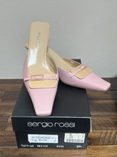 Sergio Rossi 1077 Pink Mule