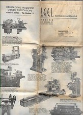 MACCHINE UTENSILI OCCASIONE USATE CATALOGO 1956 IGEL TORINO TORNIO FRESA PRESSA