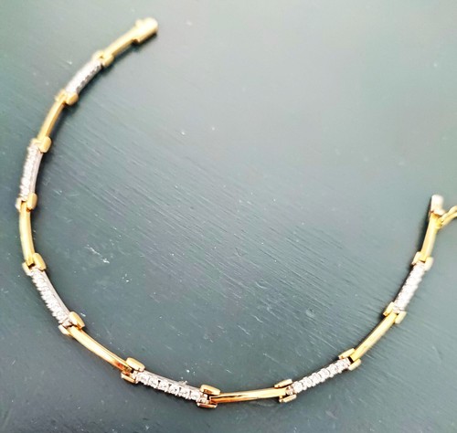 Bracciale oro bianco giallo - bracciale,