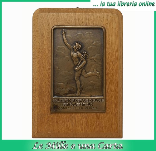 Bassorilievo bronzo mercurio - bronzo,