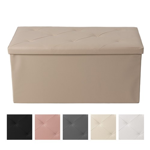 Pouf rettangolare portaoggetti - pouf,