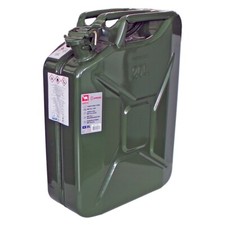 TANICA BENZINA IN METALLO OMOLOGATA TUV GS PER TRASPORTO CARBURANTE DA 20 LITRI