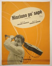 Spartito Domenico Modugno NISCIUNO PO'SAPE' riccardo pazzaglia  (S1)