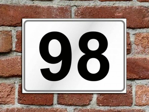 Targa numero civico - numero,
