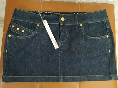 Minigonna jeans relish - minigonna,